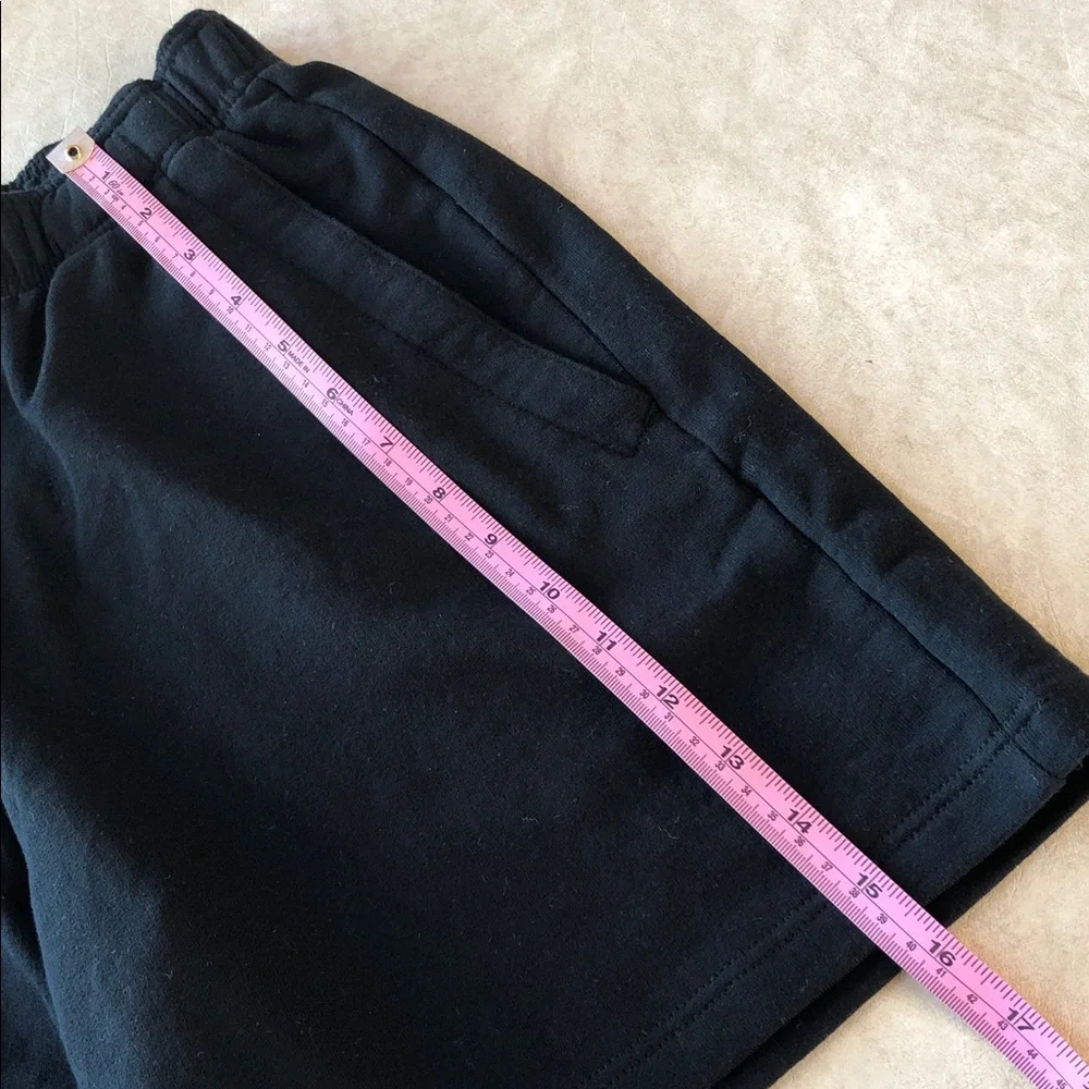 Hanna Andersson Unisex 100% Cotton Elastic Waist Sweater Shorts Black Size XS